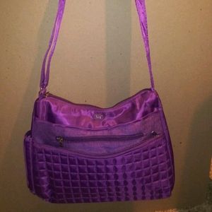 Lug purple crossover purse